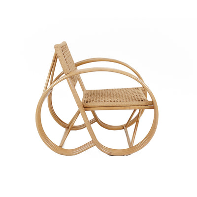 Pretzel Lounge Chair - Hand Woven-France & Son-FL1059NTRL-Lounge Chairs-2-France and Son