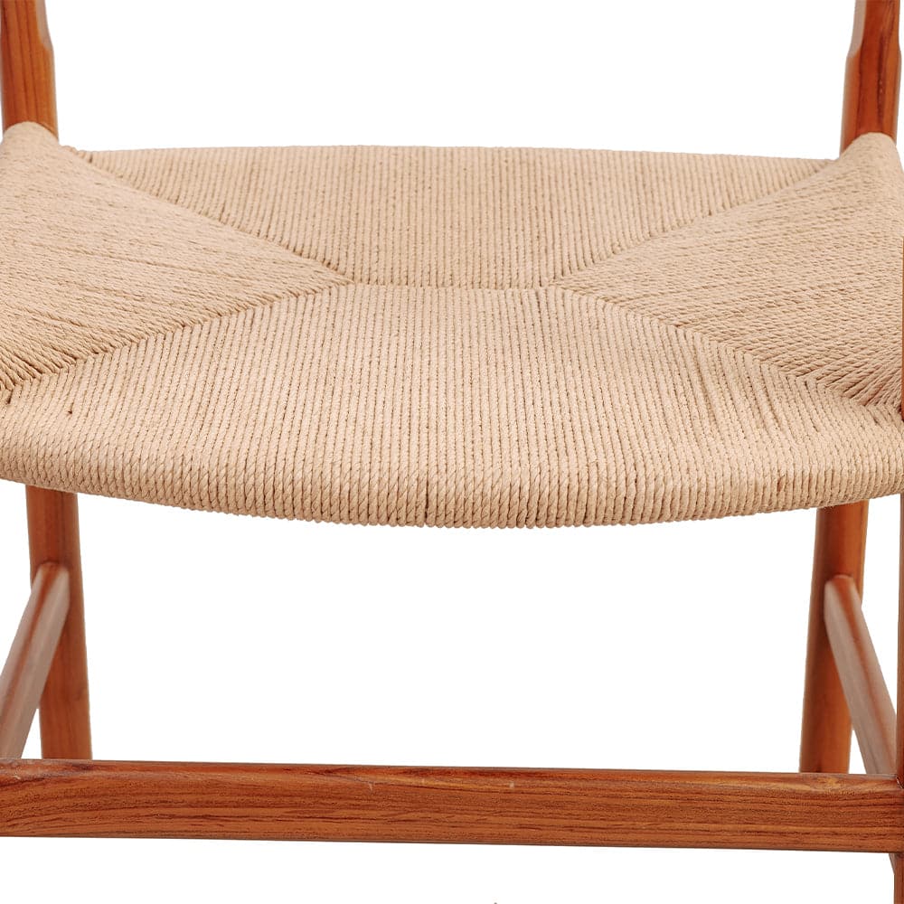 Wegner Teak Arm Chair-France & Son-FL1077NTRL-Dining Chairs-6-France and Son