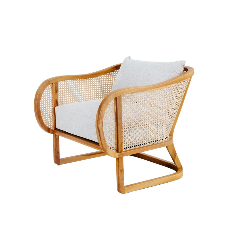 Harlow Lounge Chair-France & Son-FL1080NTRL-Lounge ChairsTeak-2-France and Son
