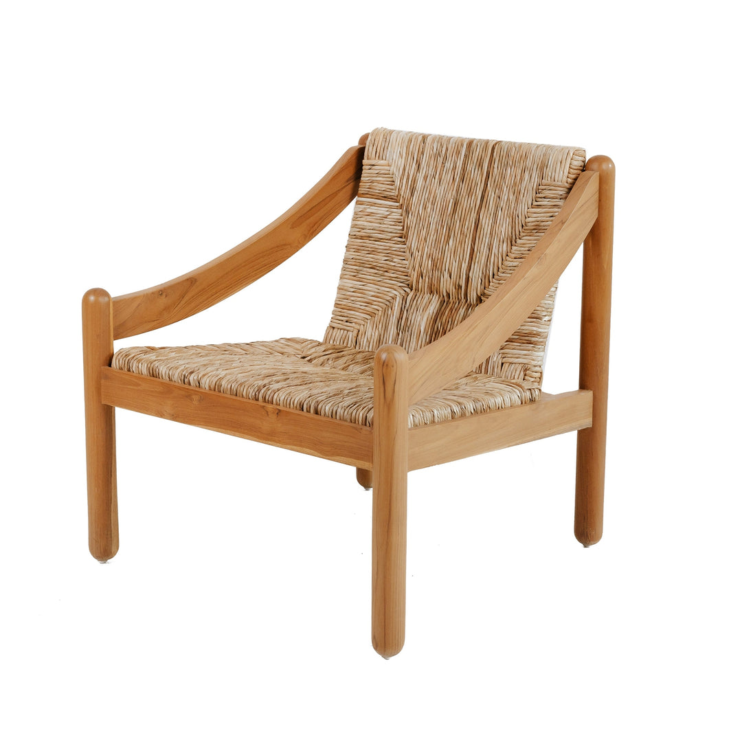 Magistretti Woven Lounge Chair-France & Son-FL1086NTRL-Lounge ChairsNatural-1-France and Son