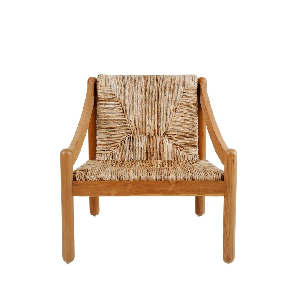 Magistretti Lounge Chair-France & Son-FL1086NTRL-Lounge ChairsNatural-1-France and Son
