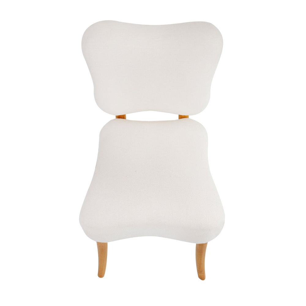 Royere Dining Chair-France & Son-FL1088IVORY-Dining Chairs-6-France and Son