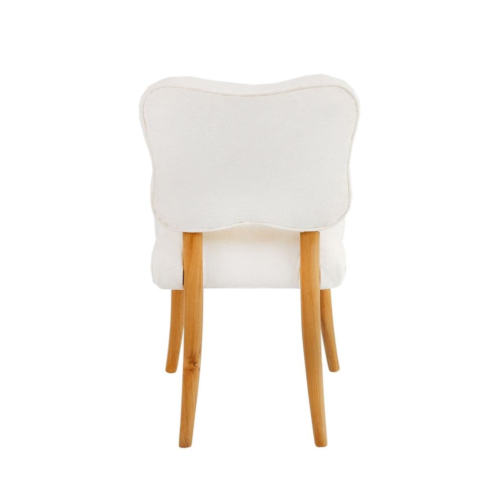 Royere Dining Chair-France & Son-FL1088IVORY-Dining Chairs-3-France and Son