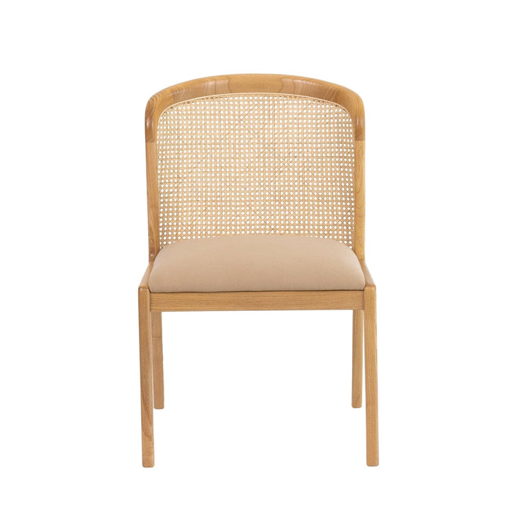 Quinn Teak Dining Chair-France & Son-FL1095BGE-Dining Chairs-1-France and Son