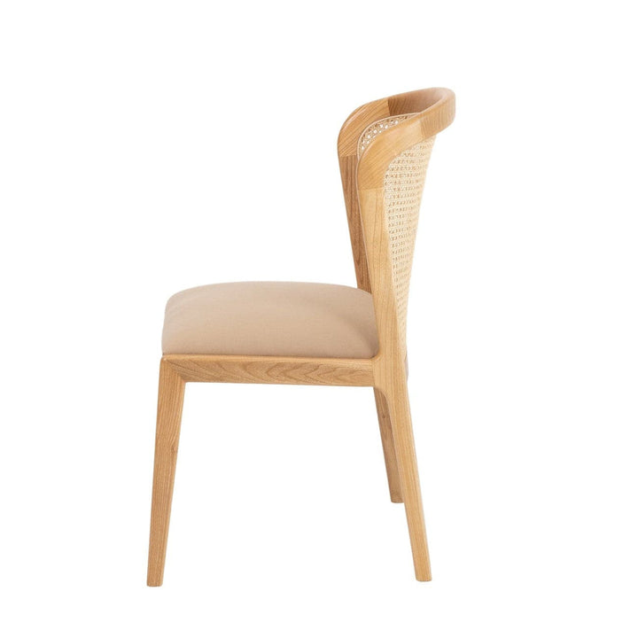 Quinn Teak Dining Chair-France & Son-FL1095BGE-Dining Chairs-6-France and Son