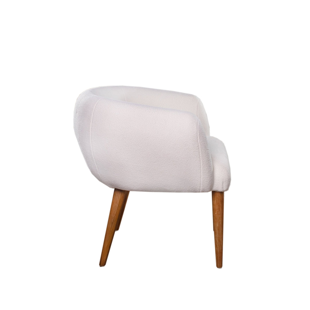 Royere Polar Bear Dining Chair-France & Son-FL1098IVORY-Dining Chairs-3-France and Son