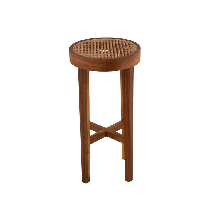 Jeanneret Round Bar Stool-France & Son-FL1111NTRL-Bar StoolsNatural-4-France and Son