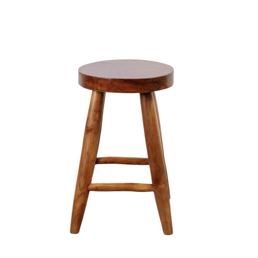 Zermatt Solid Teak Stool-France & Son-FL1118-Stools & Ottomans-1-France and Son