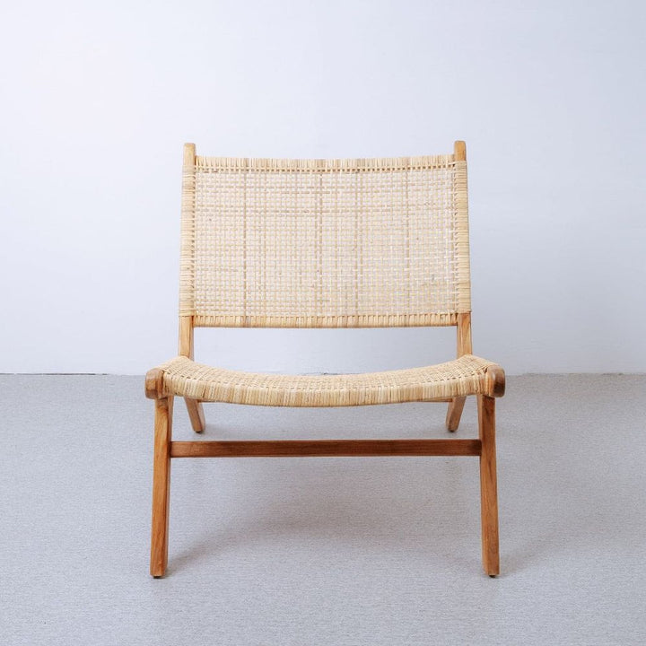 Basham Cane Occasional Chair-France & Son-FL1300NTRL-Lounge Chairs-5-France and Son