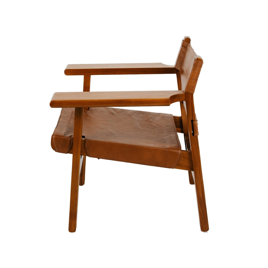 Mid Century Spanish Chair-France & Son-FL1302TEAK-Lounge Chairs-6-France and Son