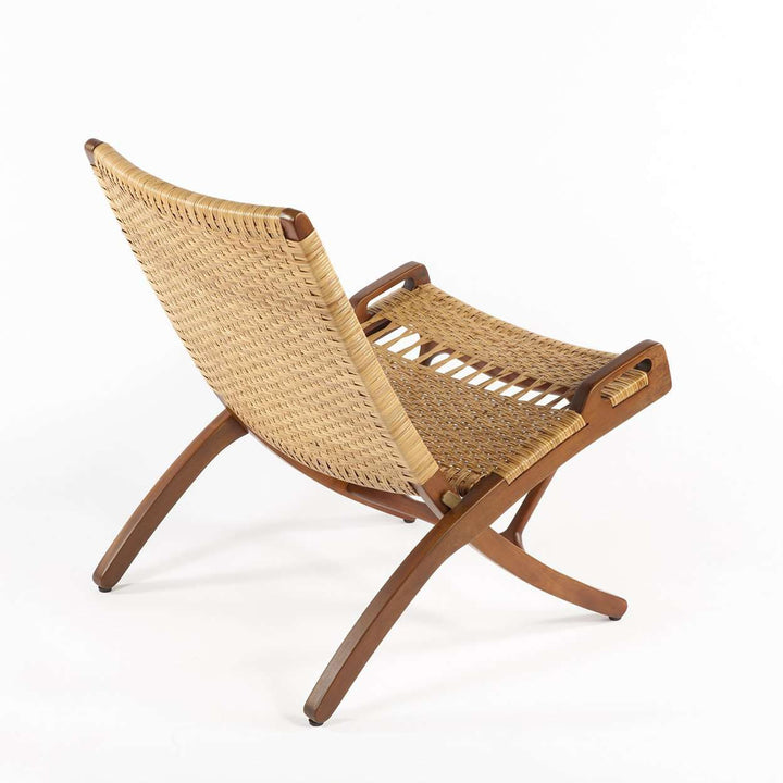 Mid Century Wegner Folding Chair-France & Son-FL1306LBRN-Lounge Chairs-5-France and Son