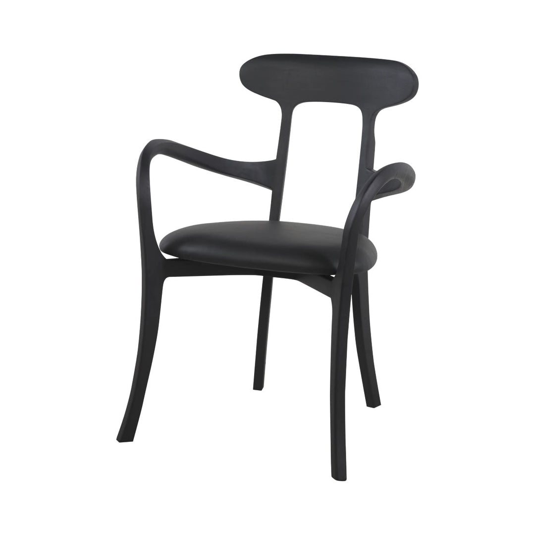 Teak Kringle Dining Chair-France & Son-FL1314BLK-Dining Chairs-2-France and Son