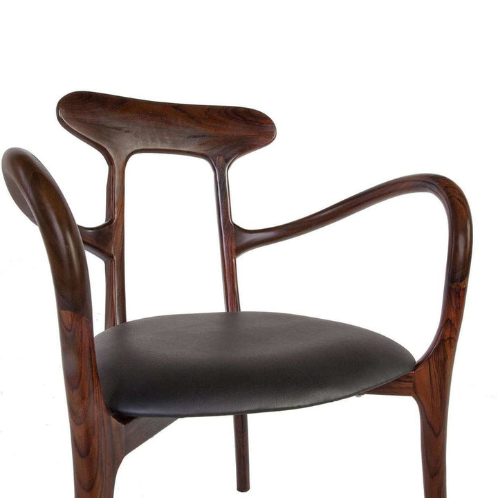 Kringle Dining Arm Chair - Rosewood-France & Son-FL1314-Dining Chairs-5-France and Son