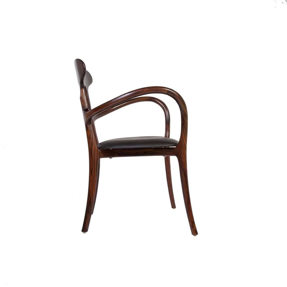 Kringle Dining Arm Chair - Rosewood-France & Son-FL1314-Dining Chairs-3-France and Son
