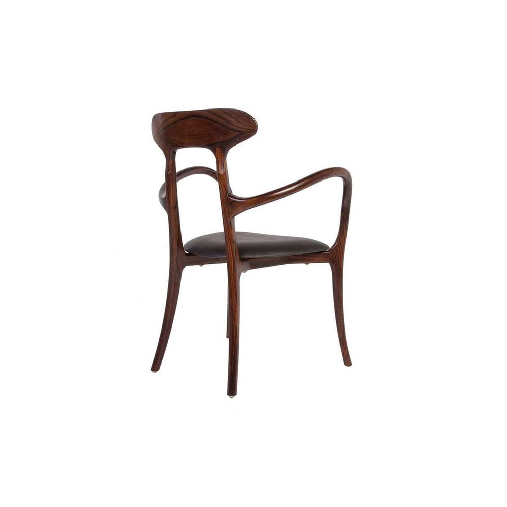Kringle Dining Arm Chair - Rosewood-France & Son-FL1314-Dining Chairs-4-France and Son