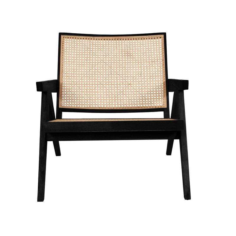 Jeanneret Lounge Chair with Arms - Natural Acacia-France & Son-FL1317NTRL-Lounge ChairsNatural-7-France and Son