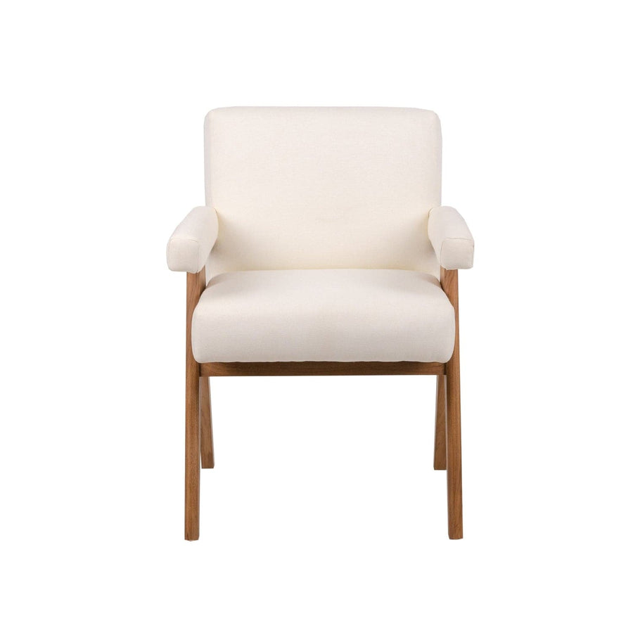 Jeanneret Dining Armchair - Upholstered-France & Son-FL1324IVORY-Dining ChairsSingle-Ivory-10-France and Son