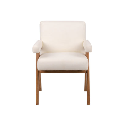 Jeanneret Dining Armchair - Upholstered-France & Son-FL1324IVORY-Dining ChairsSingle-Ivory-10-France and Son
