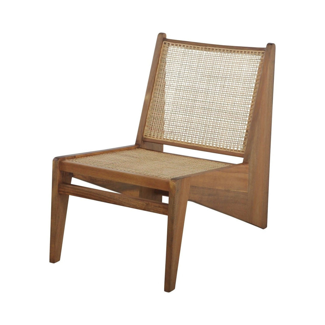 Jeanneret Kangaroo Lounge Chair-France & Son-FL1330NTRL-Lounge ChairsNatural-1-France and Son