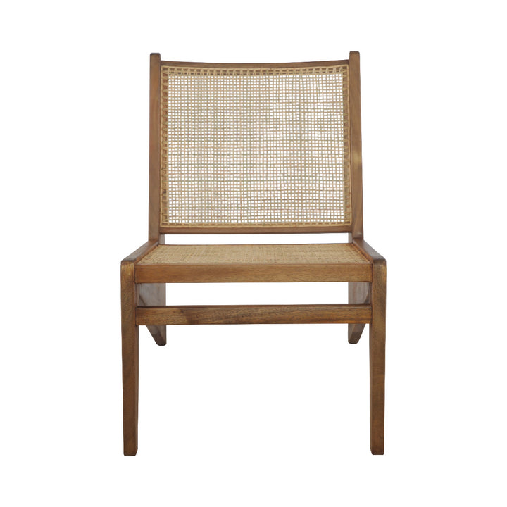 Jeanneret Kangaroo Lounge Chair with Hand Caned Seat-France & Son-FL1330NTRL-Lounge ChairsNatural-2-France and Son