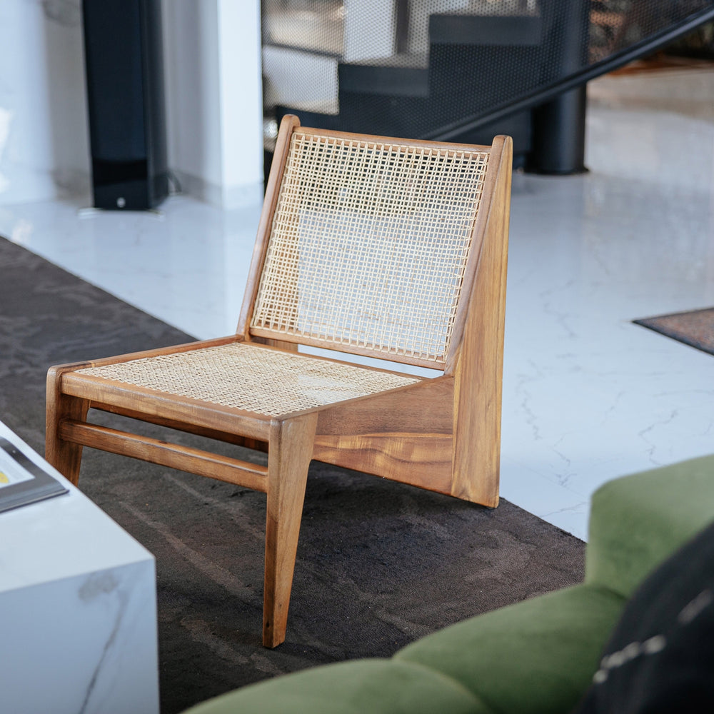 Jeanneret Kangaroo Lounge Chair with Hand Caned Seat-France & Son-FL1330NTRL-Lounge ChairsNatural-8-France and Son