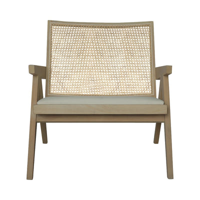 Jeanneret Teak Lounge Chair with Seat Pad-France & Son-FL1337-Lounge ChairsWhitewashed-6-France and Son