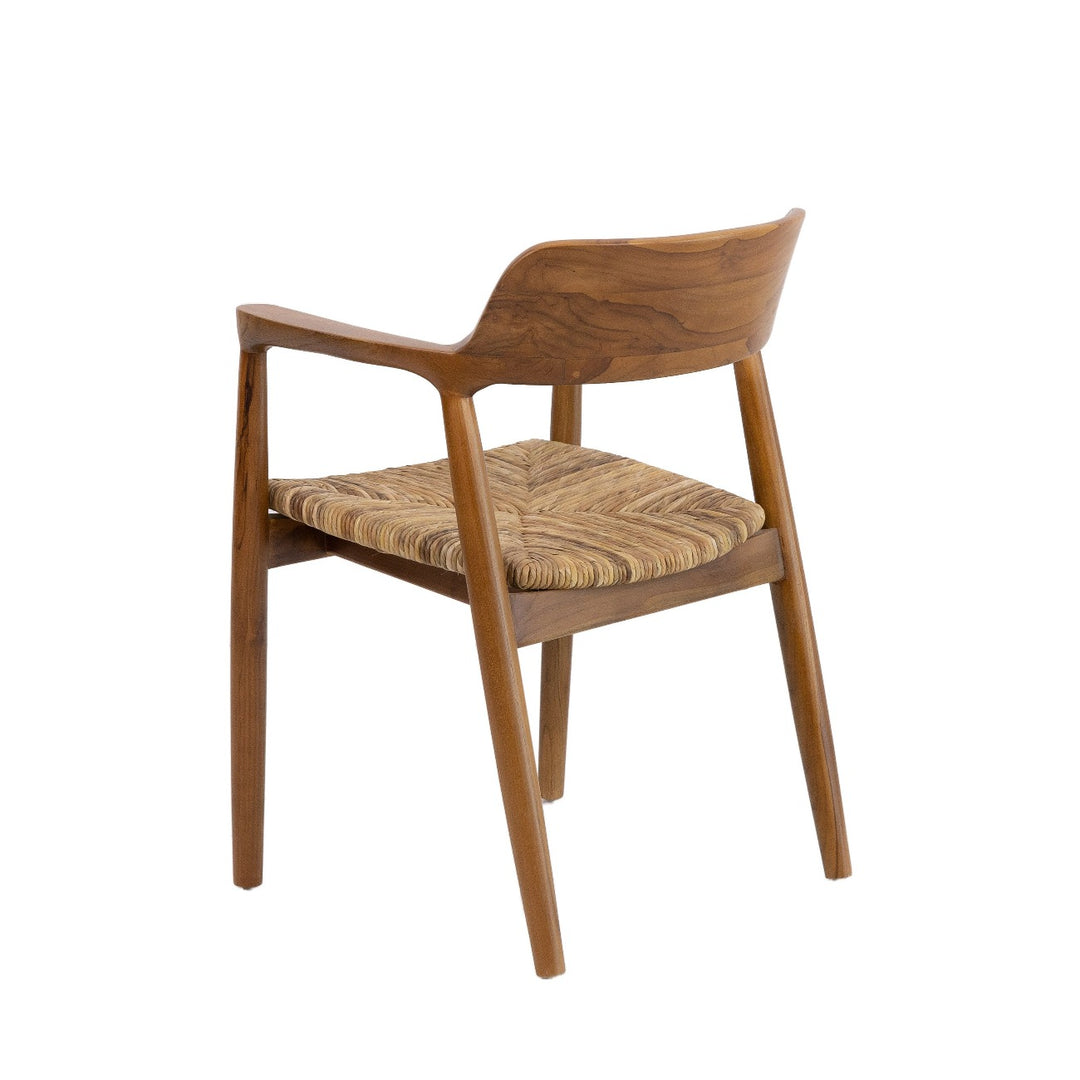 Pavels Woven Seat Dining Chair-France & Son-FL1351NEW-Dining ChairsNatural Teak-2-France and Son