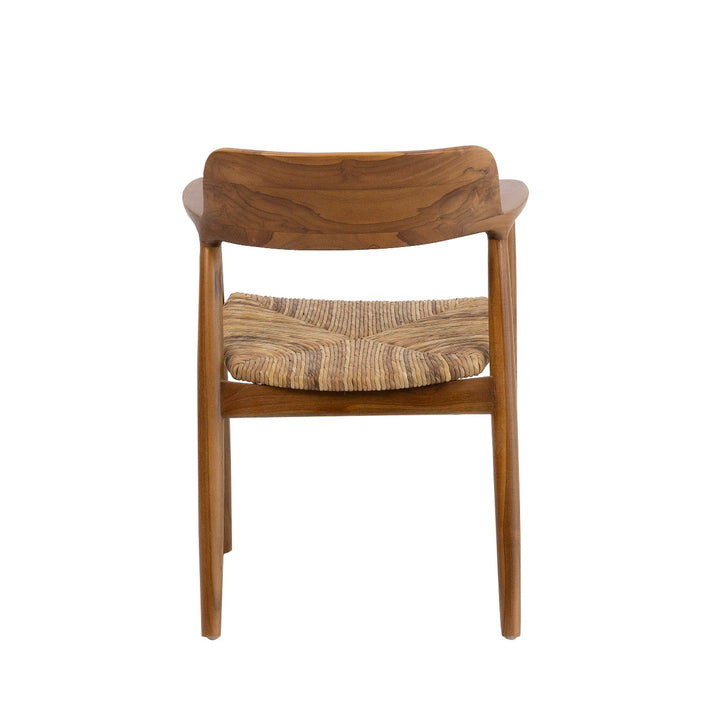 Pavels Woven Seat Dining Chair-France & Son-FL1351NEW-Dining ChairsNatural Teak-6-France and Son