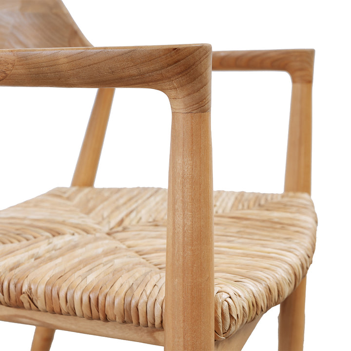 Perriand Teak Outdoor Dining Chair-France & Son-FL1351-Dining Chairs-6-France and Son