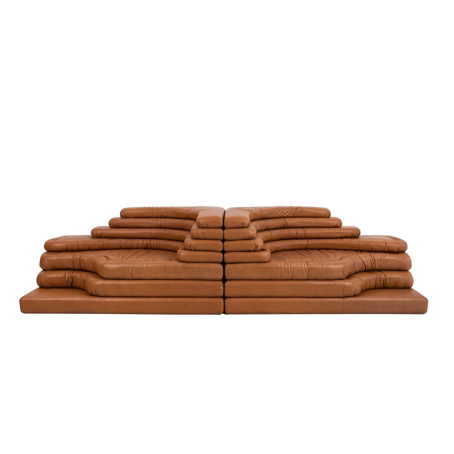 Terrazza Sofa - Leather-France & Son-FL1357TANL-SofasTan-Left-2-France and Son