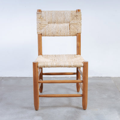 Perriand Dordogne Dining Chair-France & Son-FL1365NTRLNEW-Dining ChairsNatural-1-France and Son