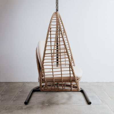 Bohemian Rattan Hanging Chair-France & Son-FL1373-Lounge Chairs-3-France and Son