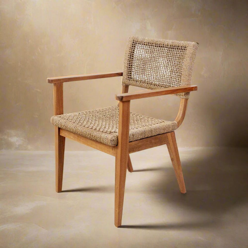 Scholz Woven Dining Chair-France & Son-FL1378-Dining Chairs-1-France and Son