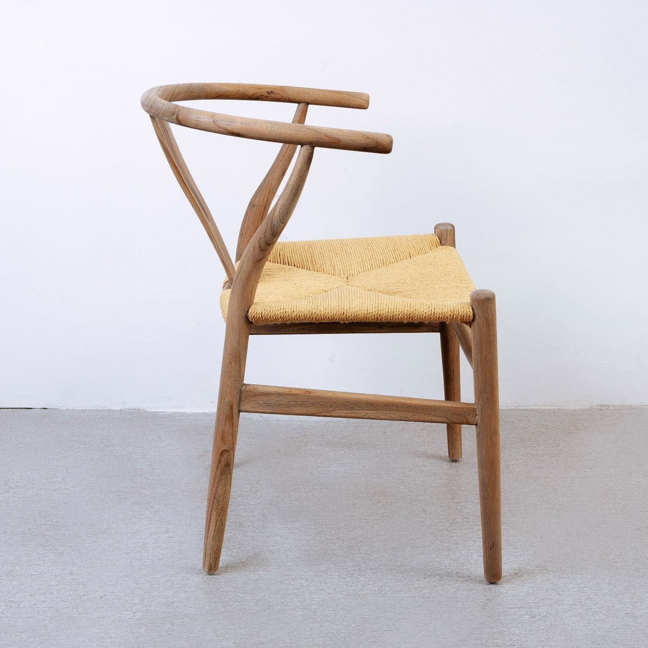 Teak Wishbone Hand Woven Y Chair Inspired by Hans Wegner – France & Son