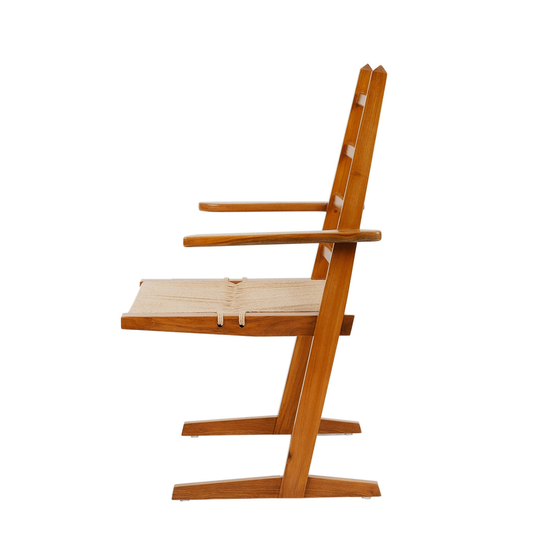 Parallel Teak Cantilever Chair-France & Son-FL1383ARM-Dining Chairs-3-France and Son