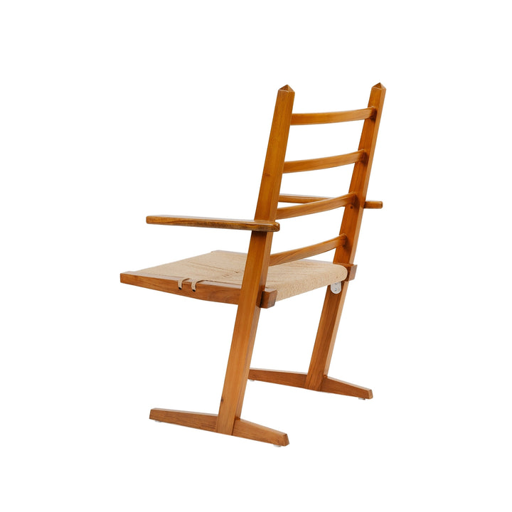 Parallel Teak Cantilever Chair-France & Son-FL1383ARM-Dining Chairs-4-France and Son
