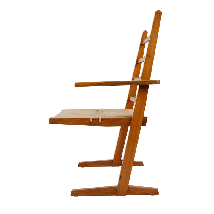 Parallel Teak Cantilever Chair-France & Son-FL1383ARM-Dining Chairs-6-France and Son