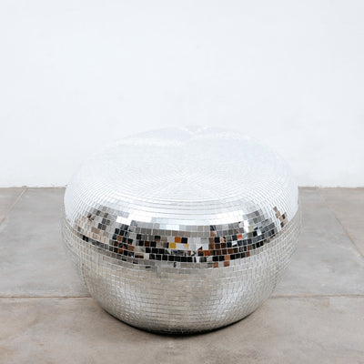 Oval Disco Ball Mirrored Coffee Table-France & Son-FL1428MOSAIC-Coffee Tables-3-France and Son