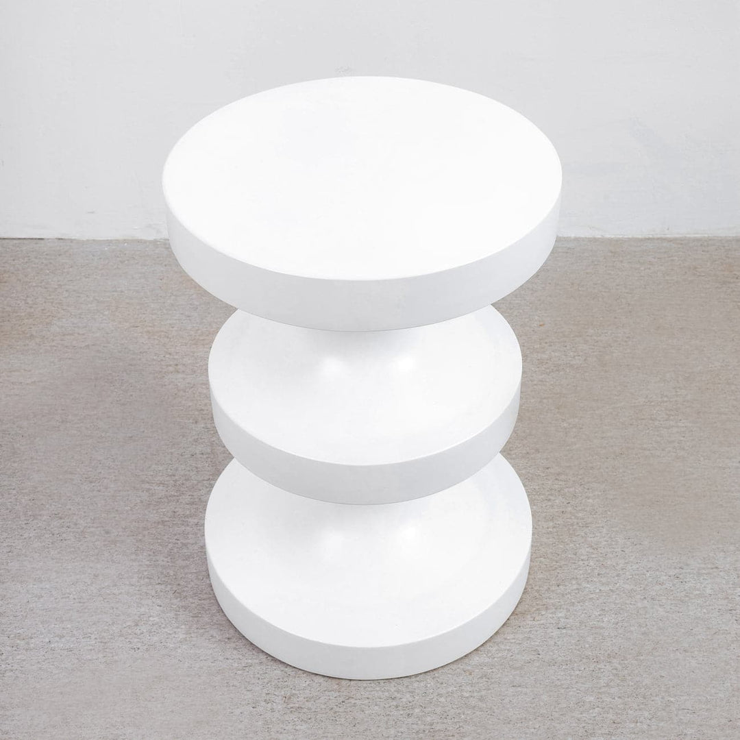 Carina Side Table-France & Son-FL1450WHT-Side Tables-2-France and Son