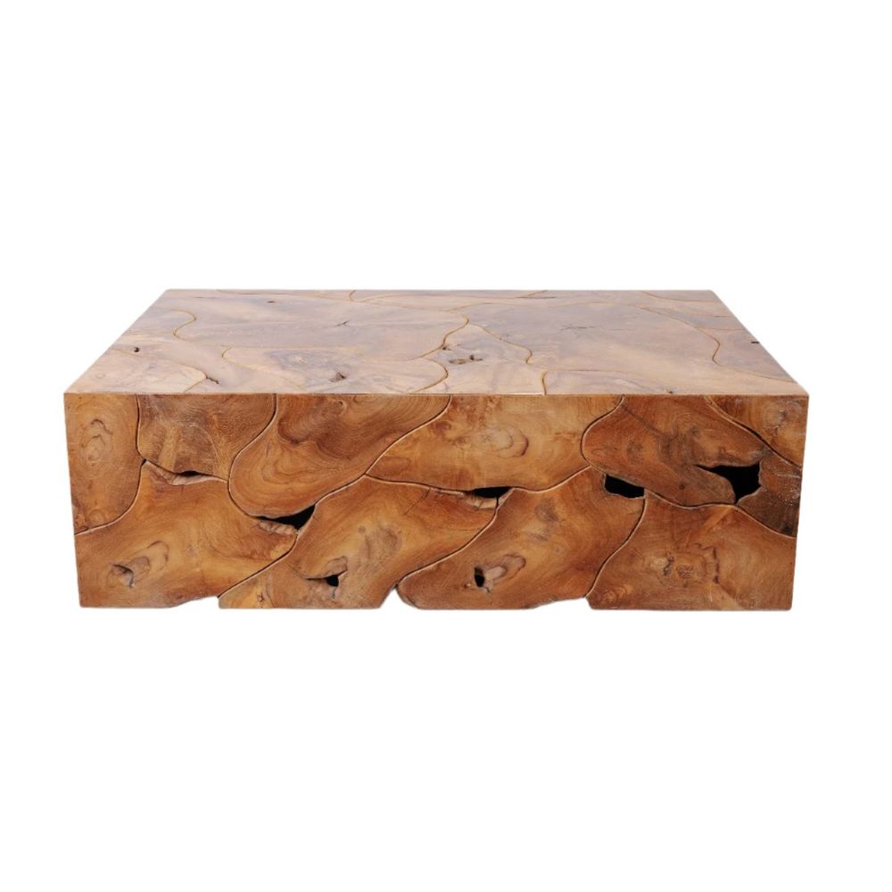 Teak Wood Organic Coffee Table - Rectangle France & Son FL1470L
