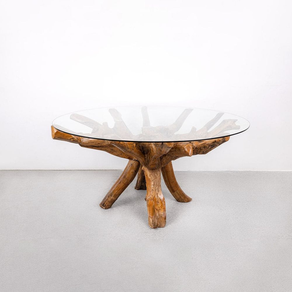 Ibori Organic Teak Root Dining Table-France & Son-FL1471-Dining Tables-1-France and Son