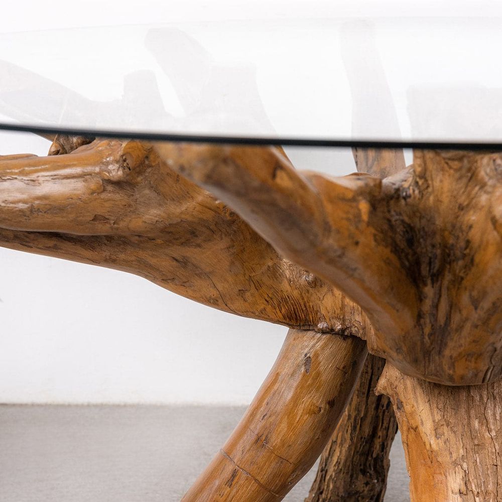 Ibori Organic Teak Root Dining Table-France & Son-FL1471-Dining Tables-3-France and Son