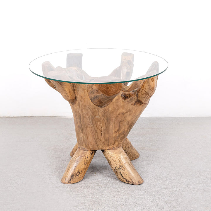 Ibori Organic Teak Root End Table-France & Son-FL1473-Side Tables-2-France and Son