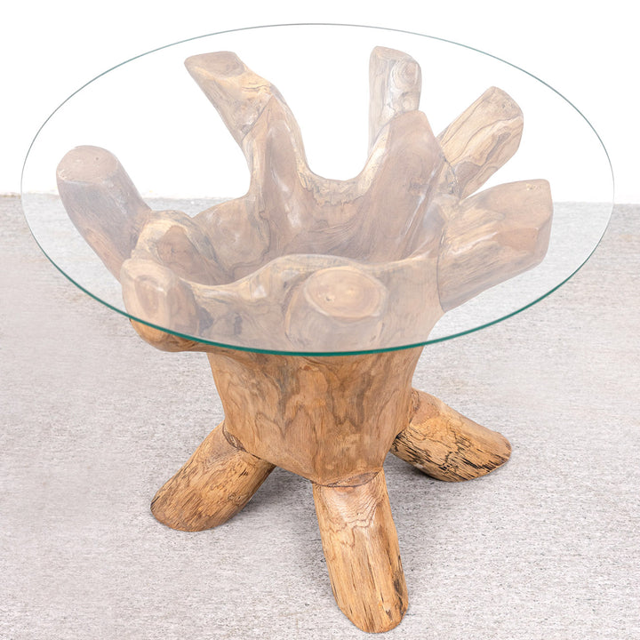 Ibori Organic Teak Root End Table-France & Son-FL1473-Side Tables-3-France and Son