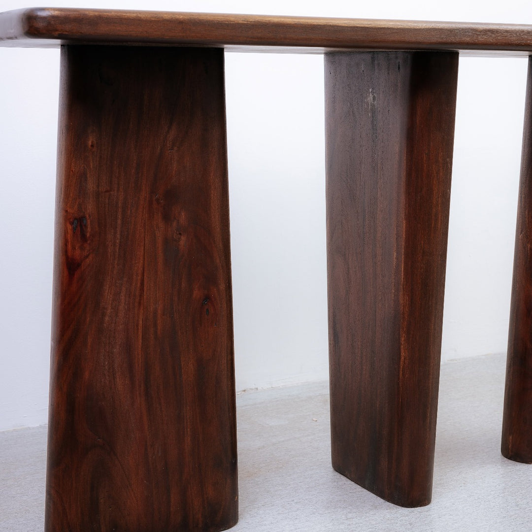 Stonehenge Console Table-France & Son-FL1474WALNUT-Console TablesBrown-2-France and Son
