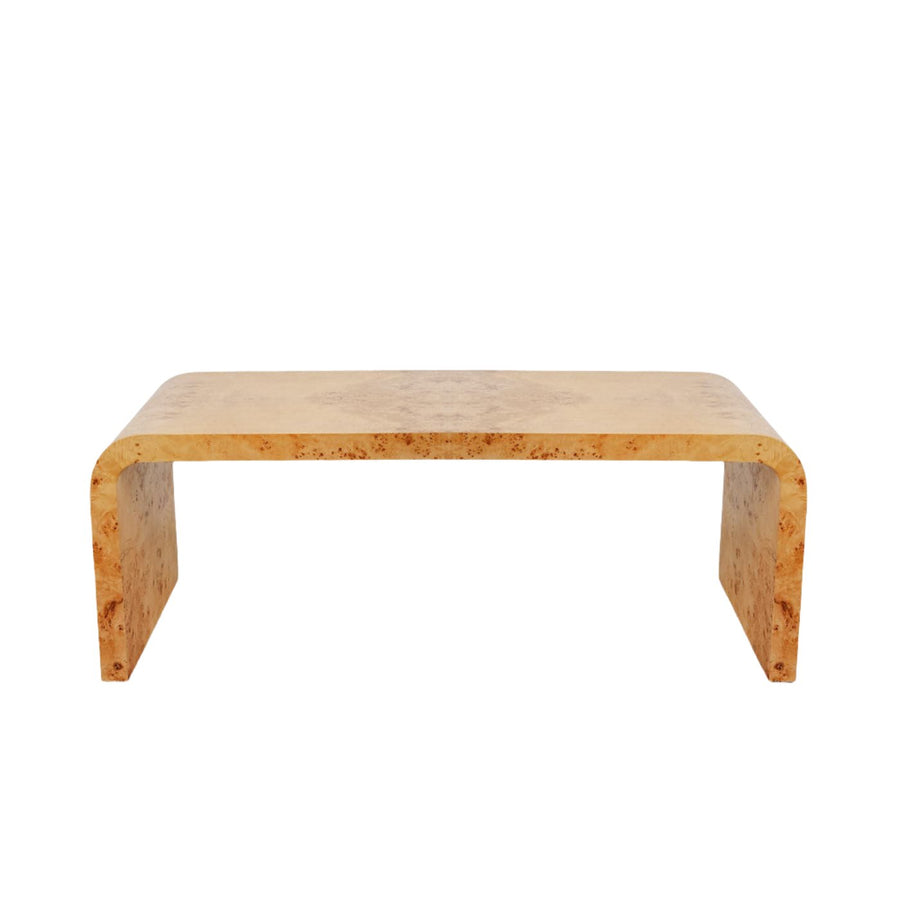 Nerthus Burl Waterfall Coffee Table-France & Son-FL1479-Coffee Tables-2-France and Son