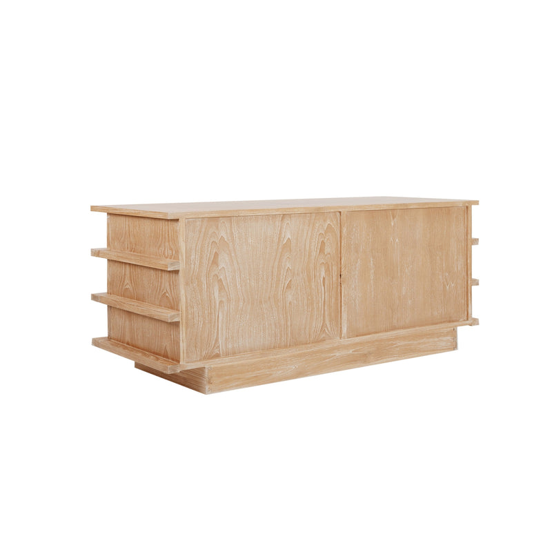 Nerthus Cane Chest - Large-France & Son-FL1539BWHTL-Dressers-6-France and Son