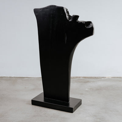 Aguilar Black Teak Sculpture-France & Son-FL2001BLK-Decorative Objects-1-France and Son