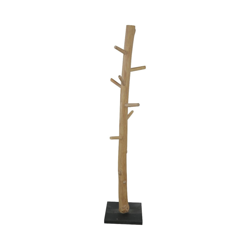 Reclaimed Teak Wood Standing Coat Tree-France & Son-FL9030-Decor-2-France and Son