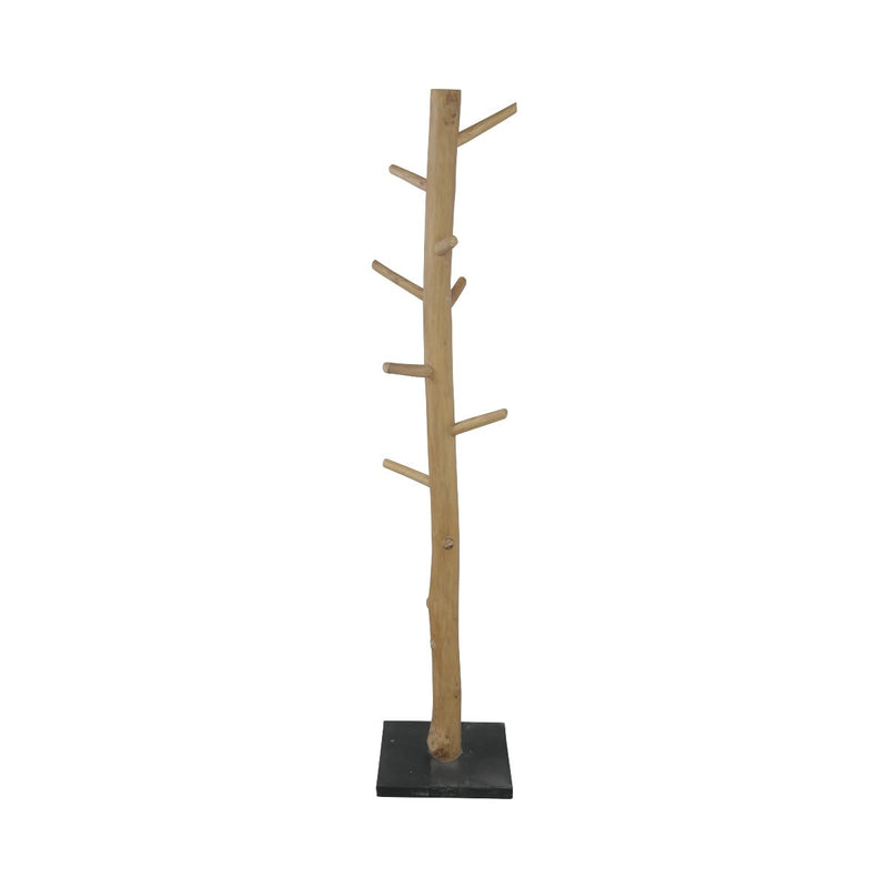 Reclaimed Teak Wood Standing Coat Tree-France & Son-FL9030-Decor-1-France and Son